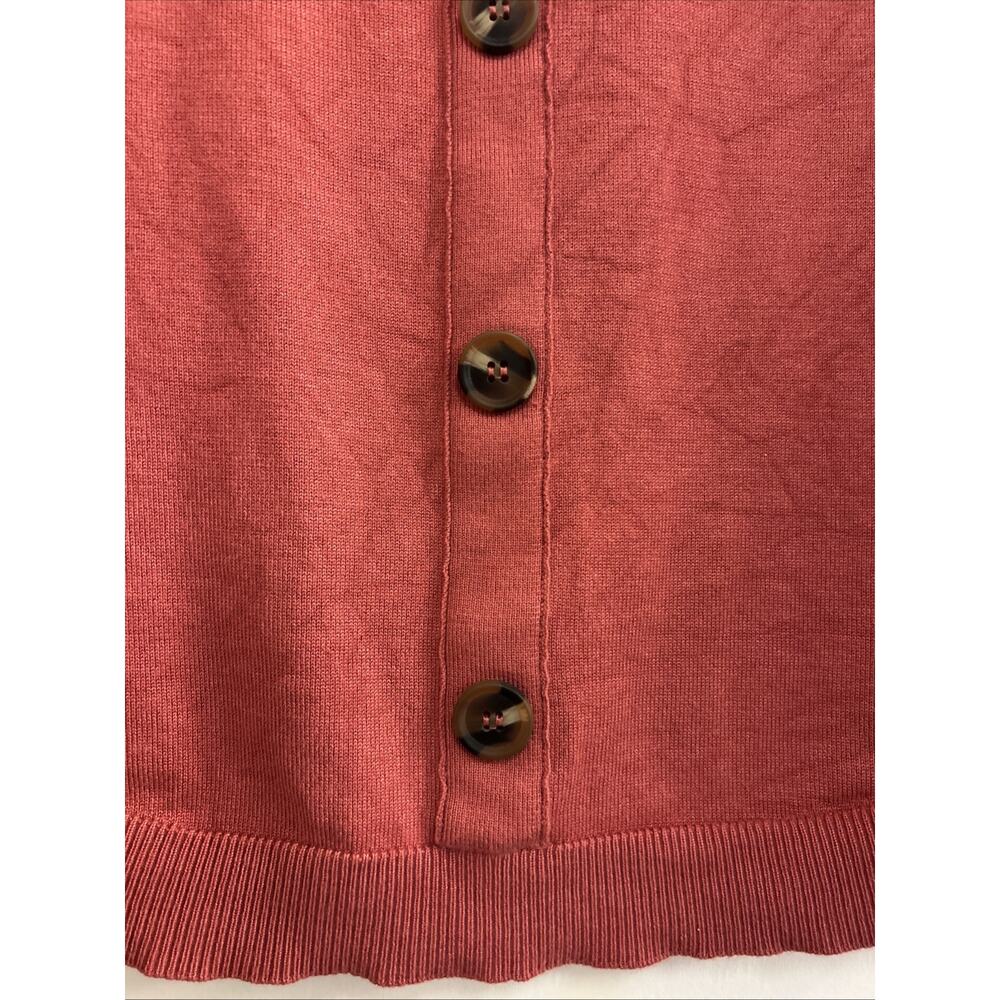 Women’s Cable & Gauge Pink Button up sweater L - Picture 6 of 7